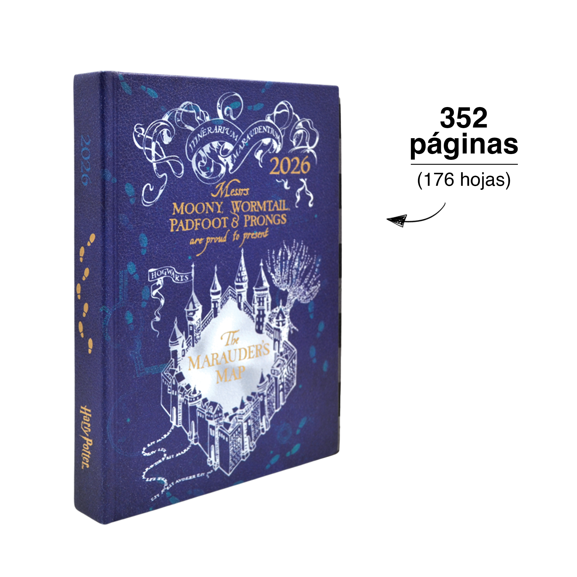 AGENDA DIARIA HARRY POTTER 2026 AZUL
