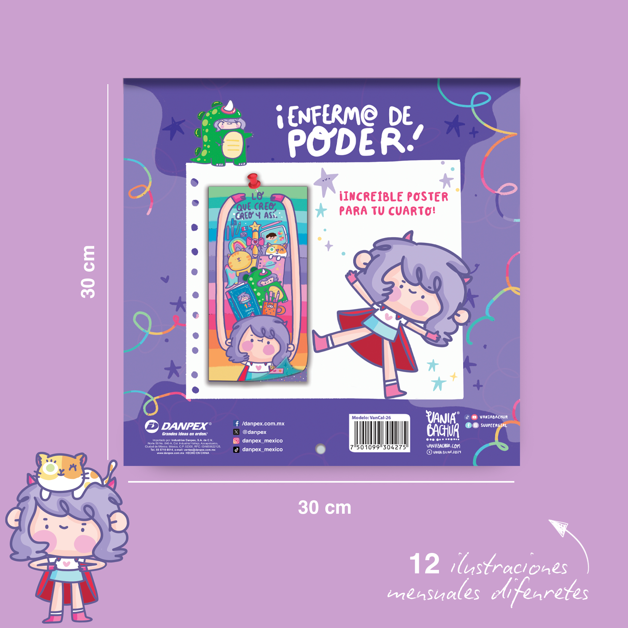 CALENDARIO DE PARED VANIA BACHUR 2026