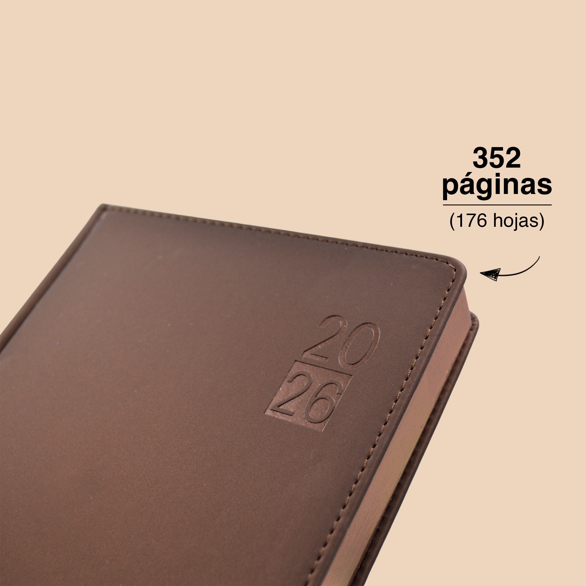 Agenda Diaria Milano 2026 | Papel Blanco de Alta Calidad. Distintos colores