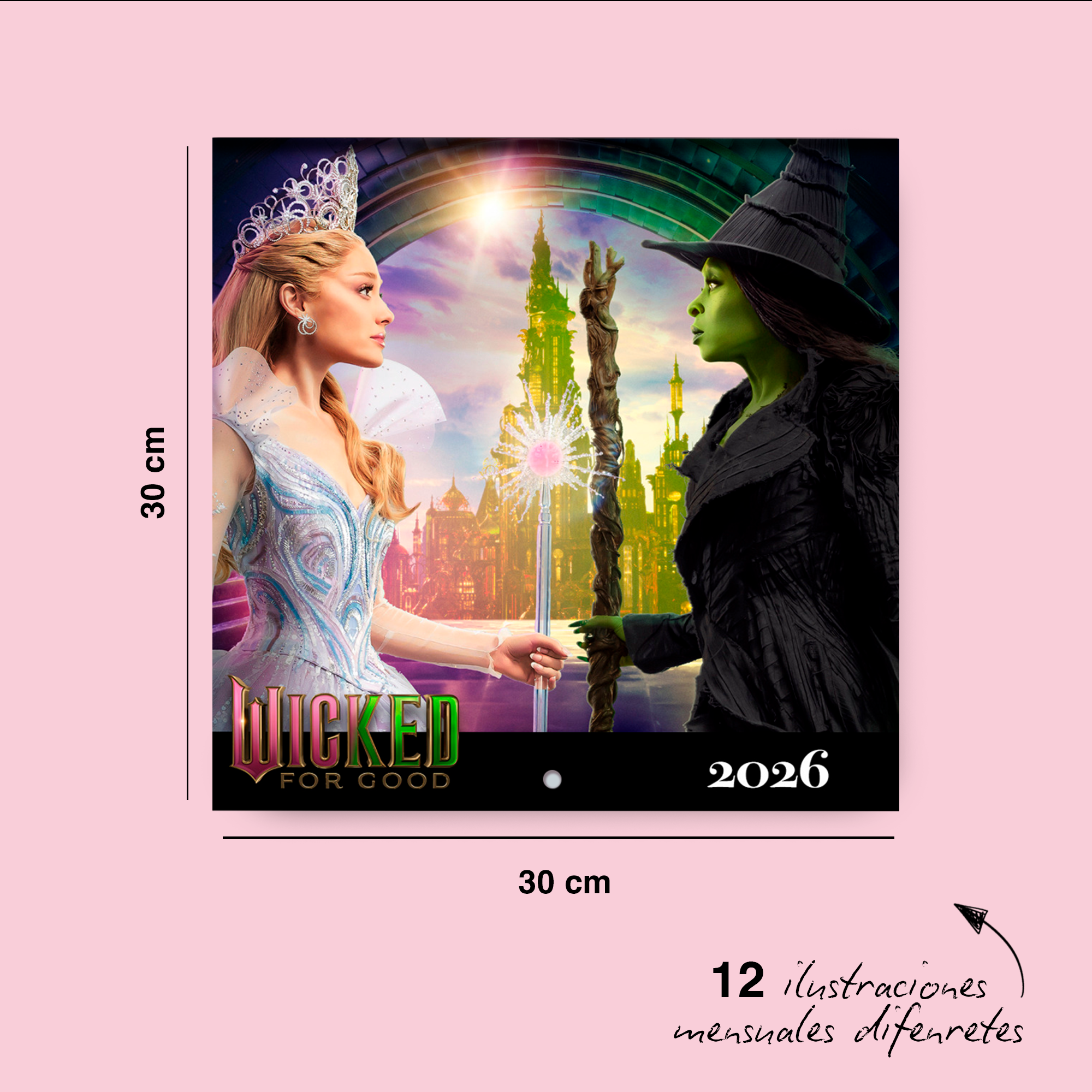 CALENDARIO DE PARED WICKED 2026