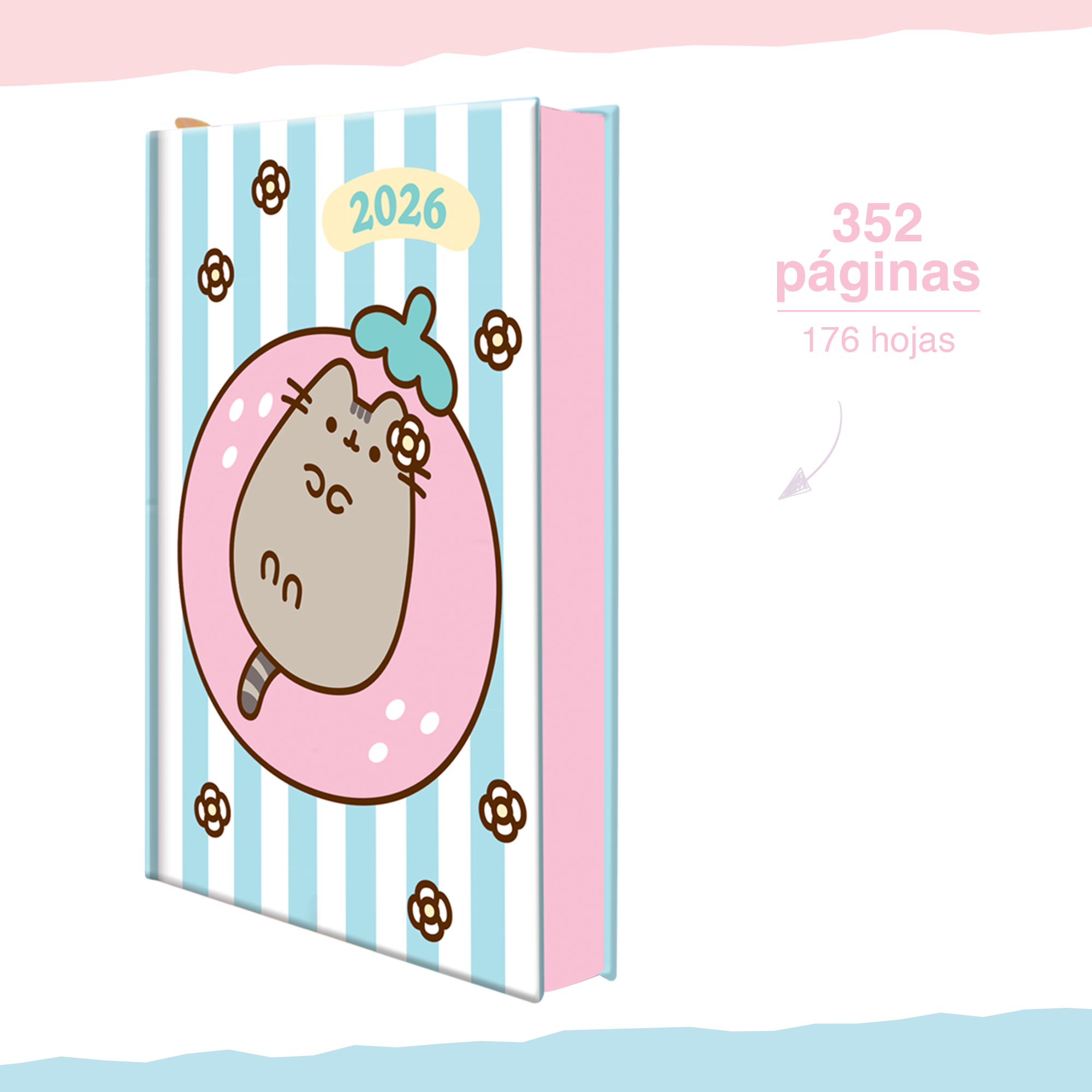 AGENDA DIARIA PUSHEEN® 2026 - CON STICKERS