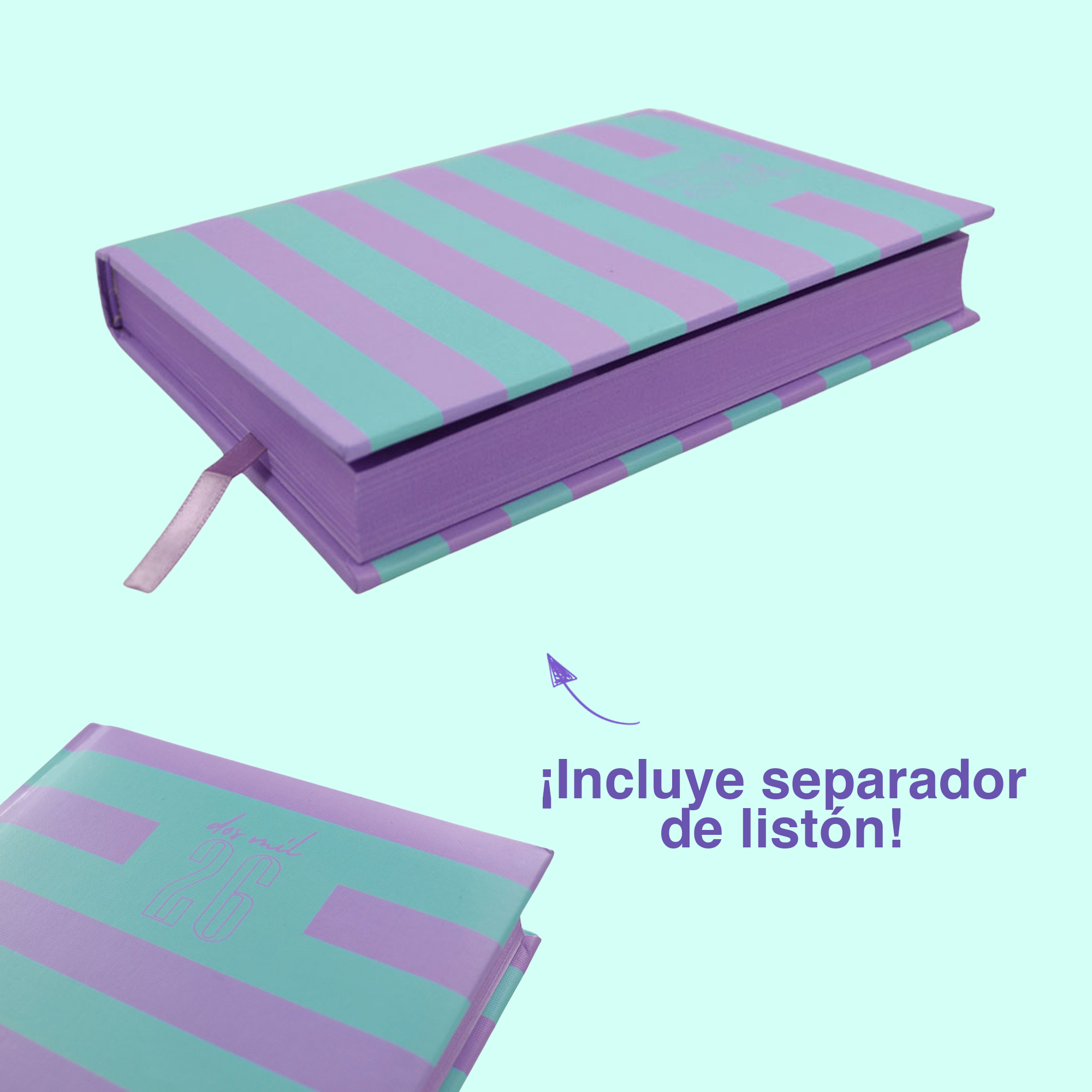 MEMORÁNDUM PASTEL CIRCULO O RAYAS – BLOC EJECUTIVO
