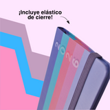 Cargar imagen en el visor de la galería, AGENDA PERSONAL PASTEL CIRCULOS O RAYAS – PLANNER CON PASTA DURA