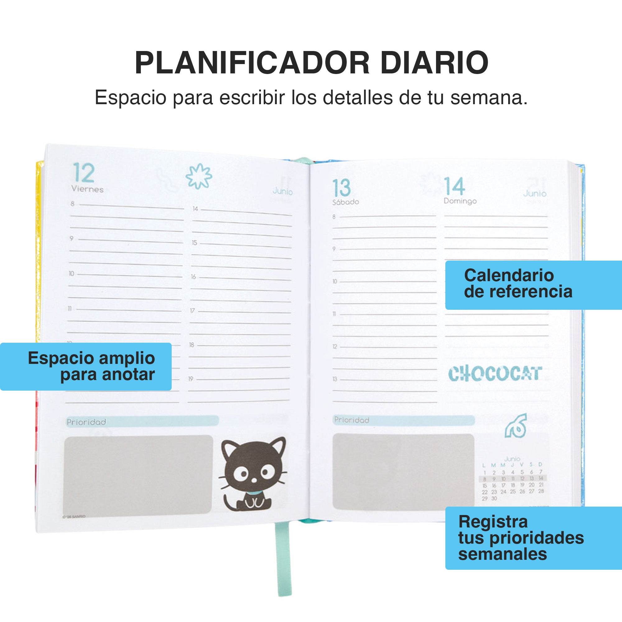 AGENDA CHOCOCAT 2026 – CON STICKERS EXCLUSIVOS