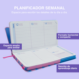 Cargar imagen en el visor de la galería, AGENDA PERSONAL PASTEL CIRCULOS O RAYAS – PLANNER CON PASTA DURA