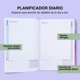 Cargar imagen en el visor de la galería, AGENDA DIARIA PASTEL – DISEÑO CIRCULO U ONDAS