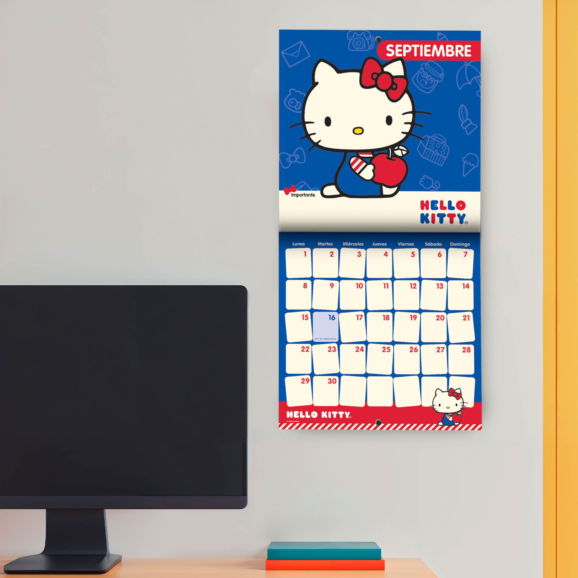 CALENDARIO DE PARED HELLO KITTY 2026