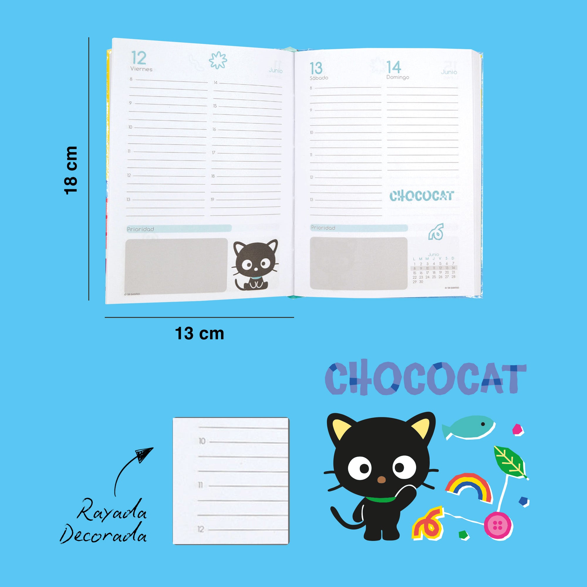 AGENDA CHOCOCAT 2026 – CON STICKERS EXCLUSIVOS