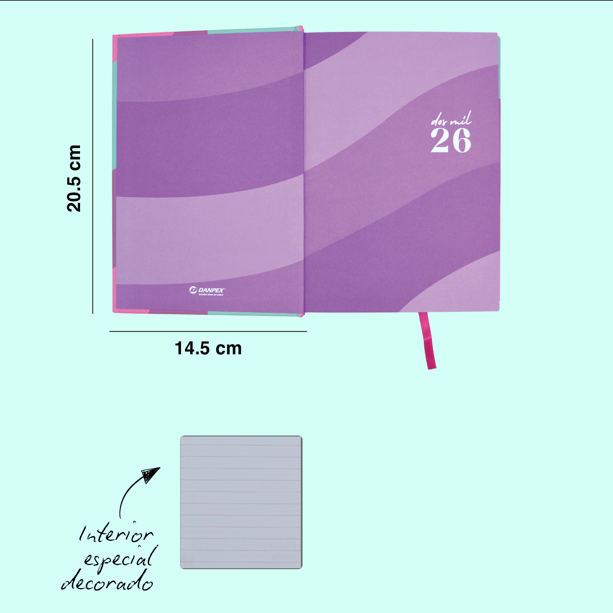 AGENDA DIARIA PASTEL – DISEÑO CIRCULO U ONDAS