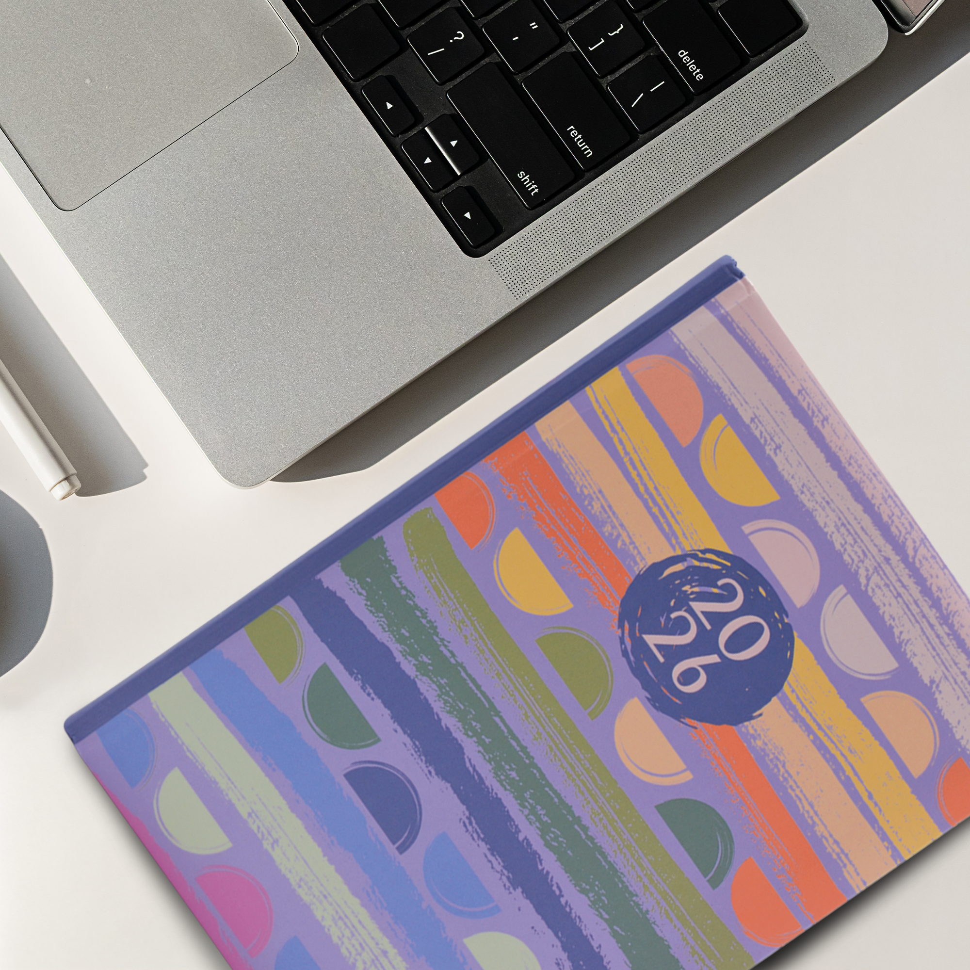 AGENDA DIARIA PASTEL – DISEÑO CIRCULO U ONDAS