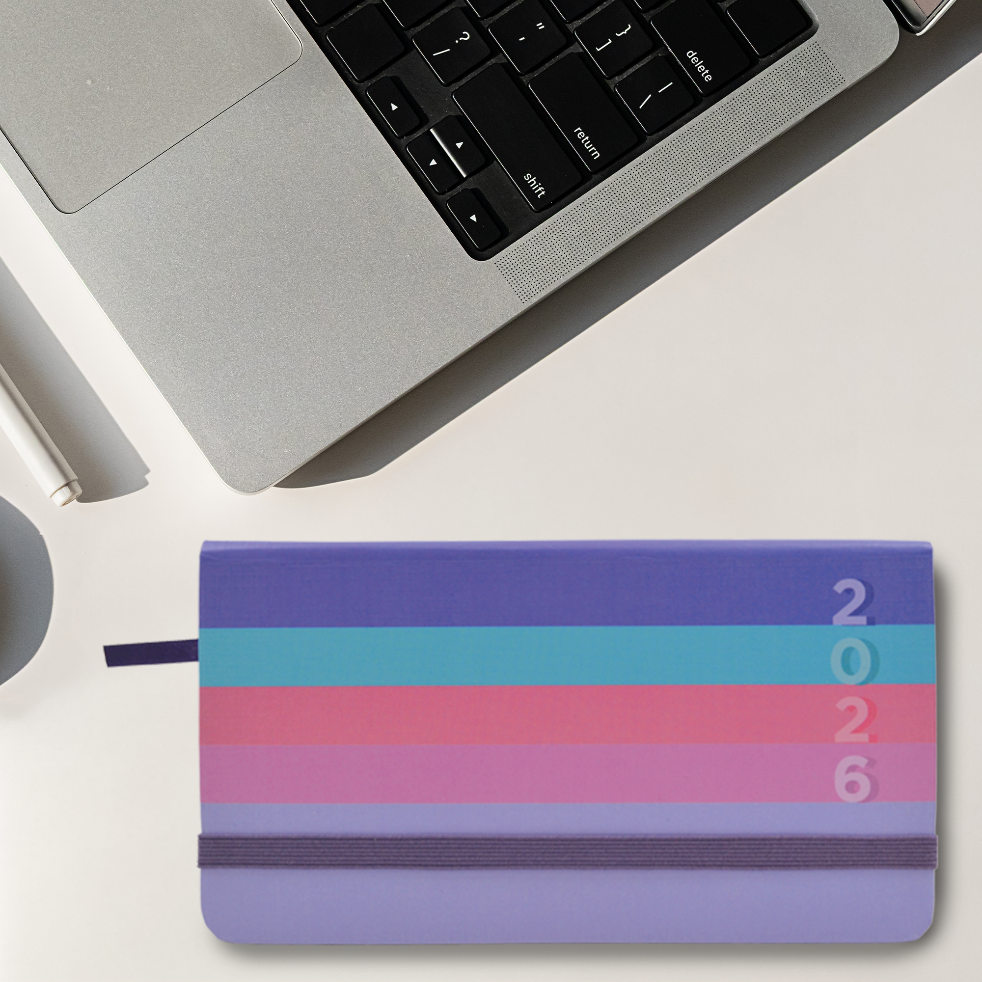 AGENDA PERSONAL PASTEL CIRCULOS O RAYAS – PLANNER CON PASTA DURA