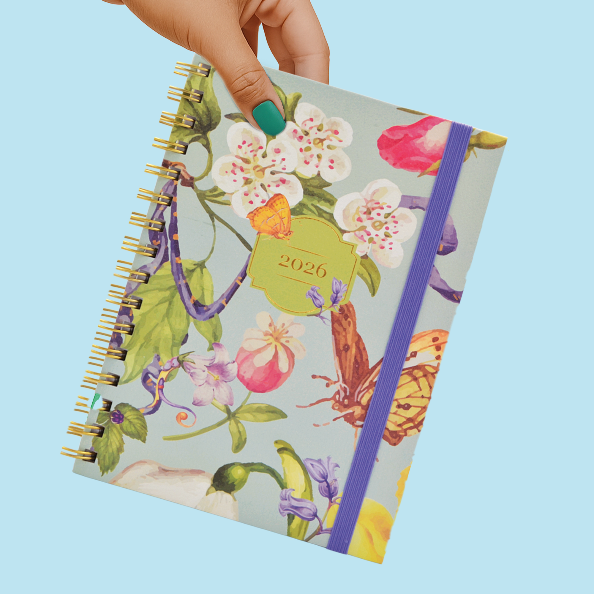 AGENDA DIARIA DE ESCRITORIO MUJER ROSITA O TURQUESA