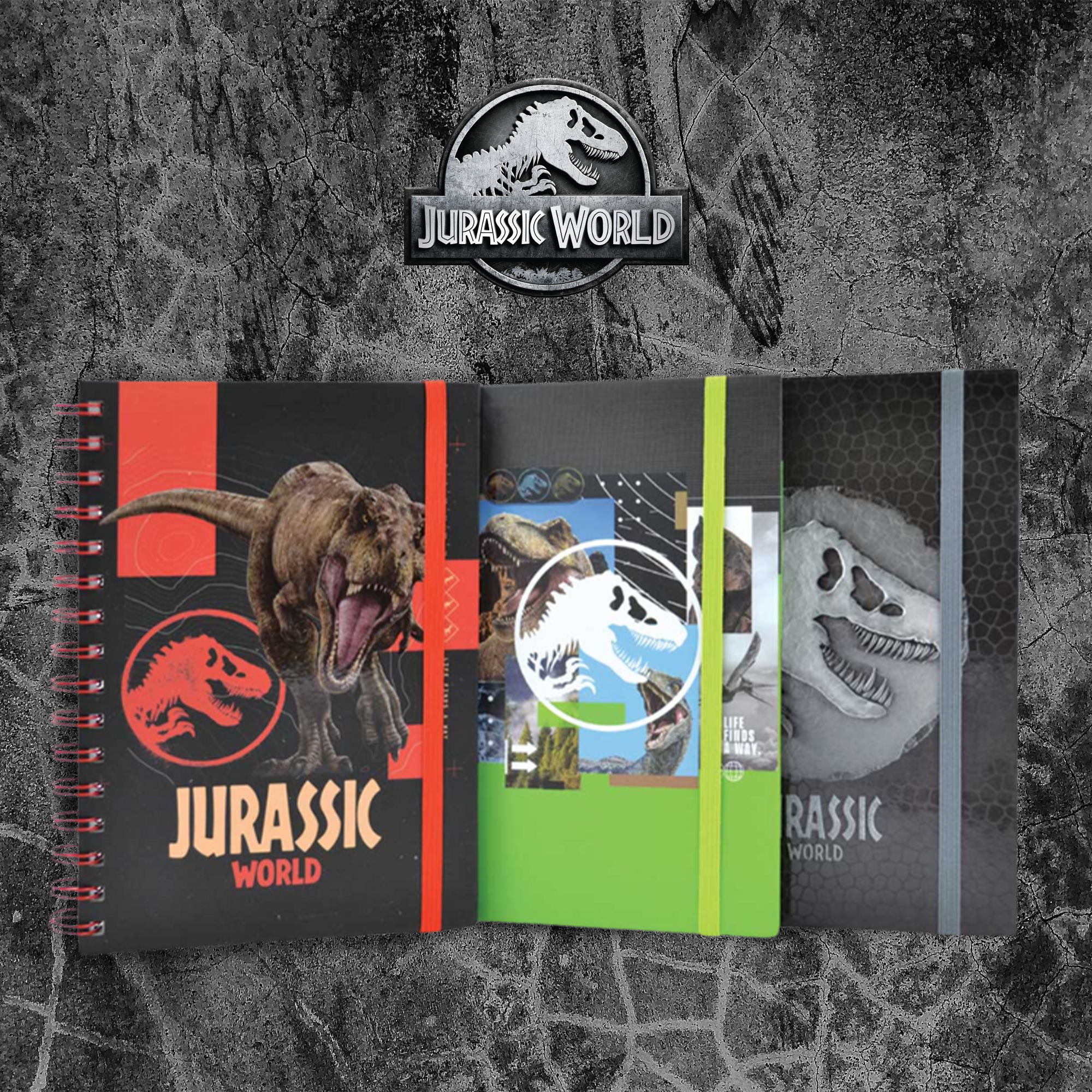 LIBRETA DE NOTAS JURASSIC WORLD VERDE