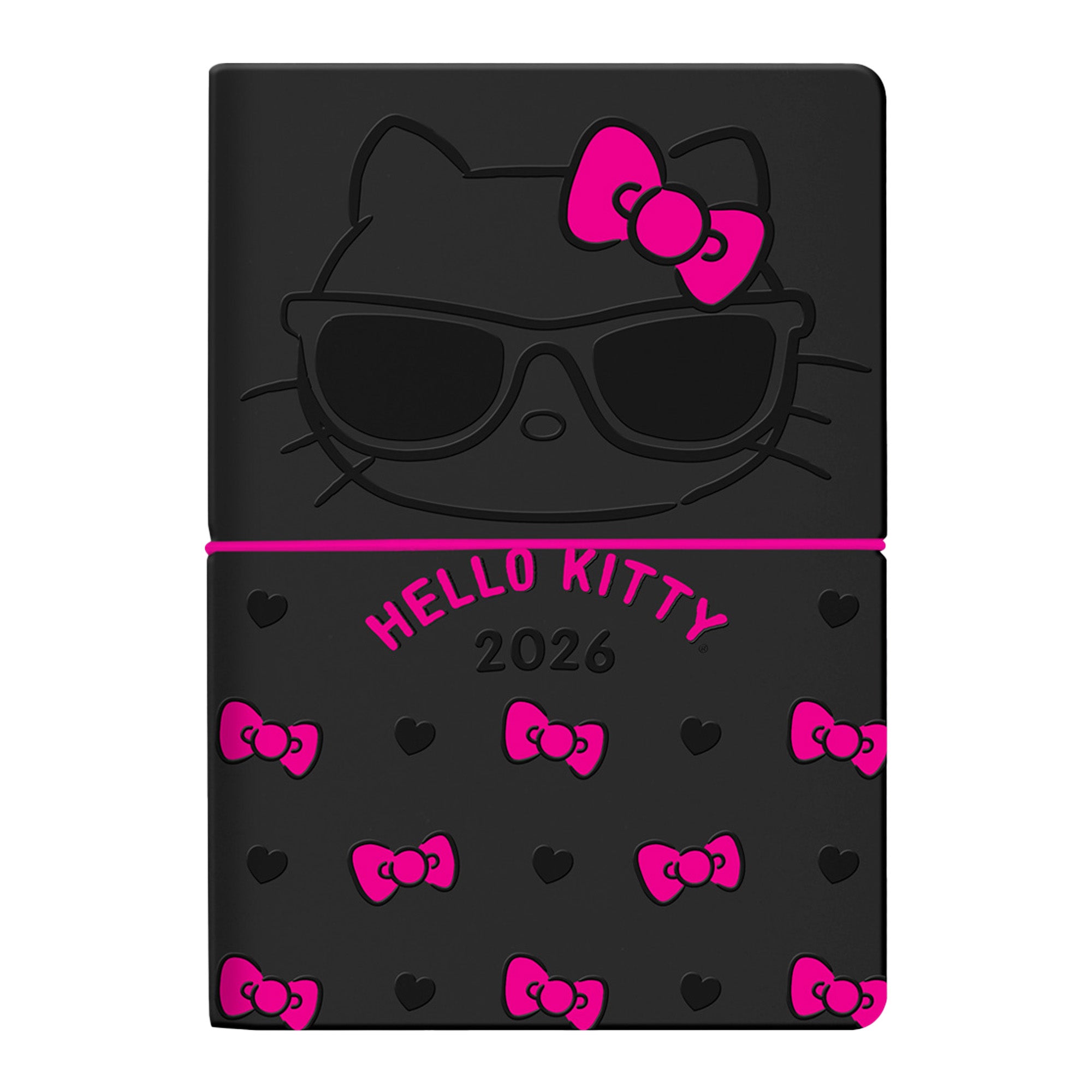 AGENDA HELLO KITTY 2026 NEGRA Y ROSA