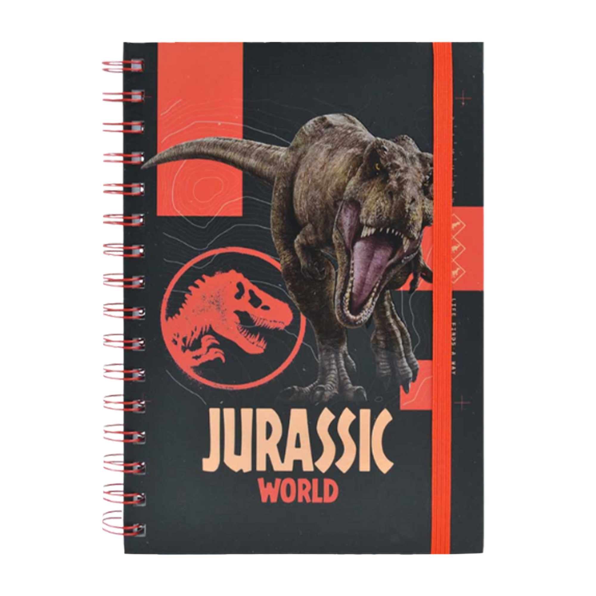 LIBRETA DE NOTAS JURASSIC WORLD ROJA