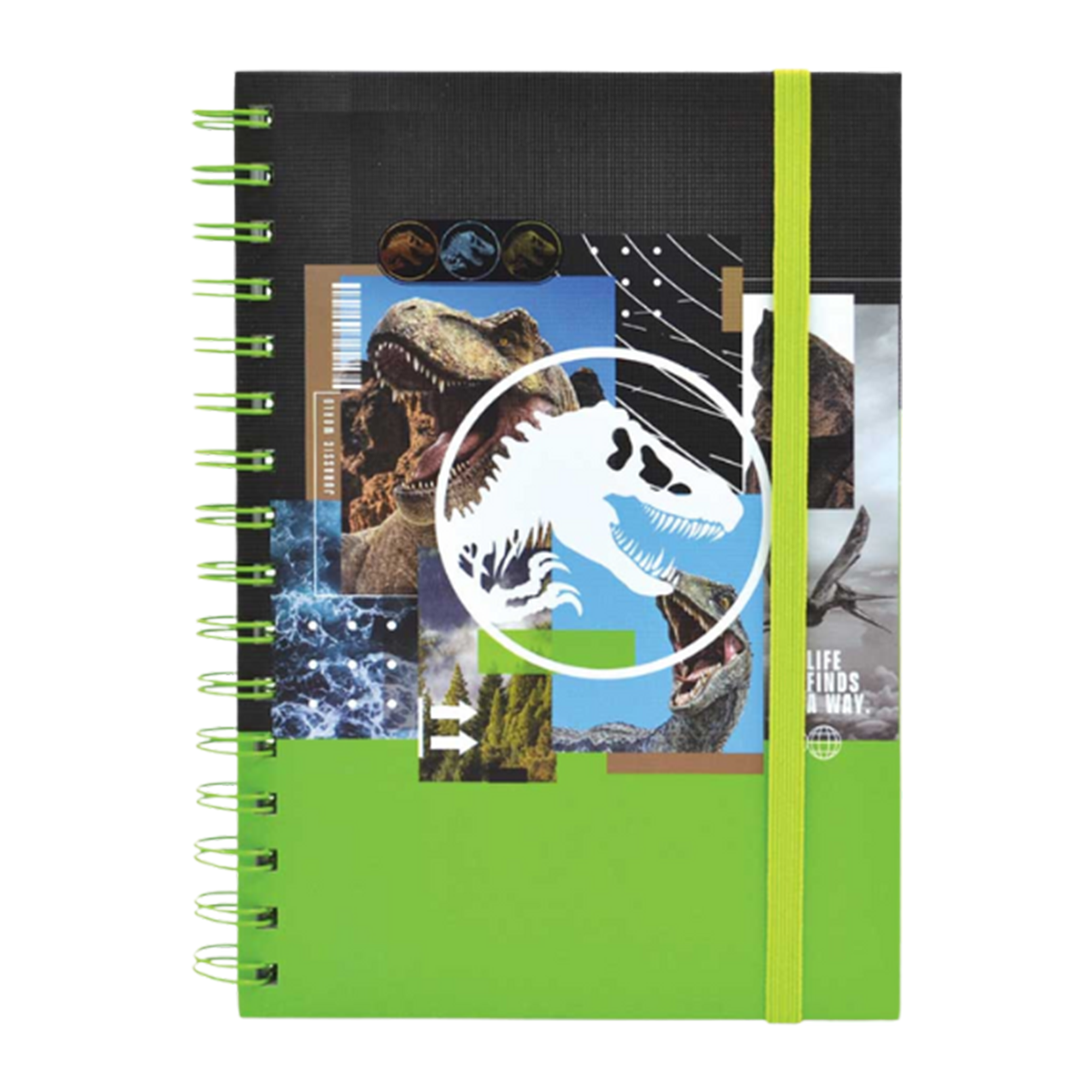 LIBRETA DE NOTAS JURASSIC WORLD VERDE
