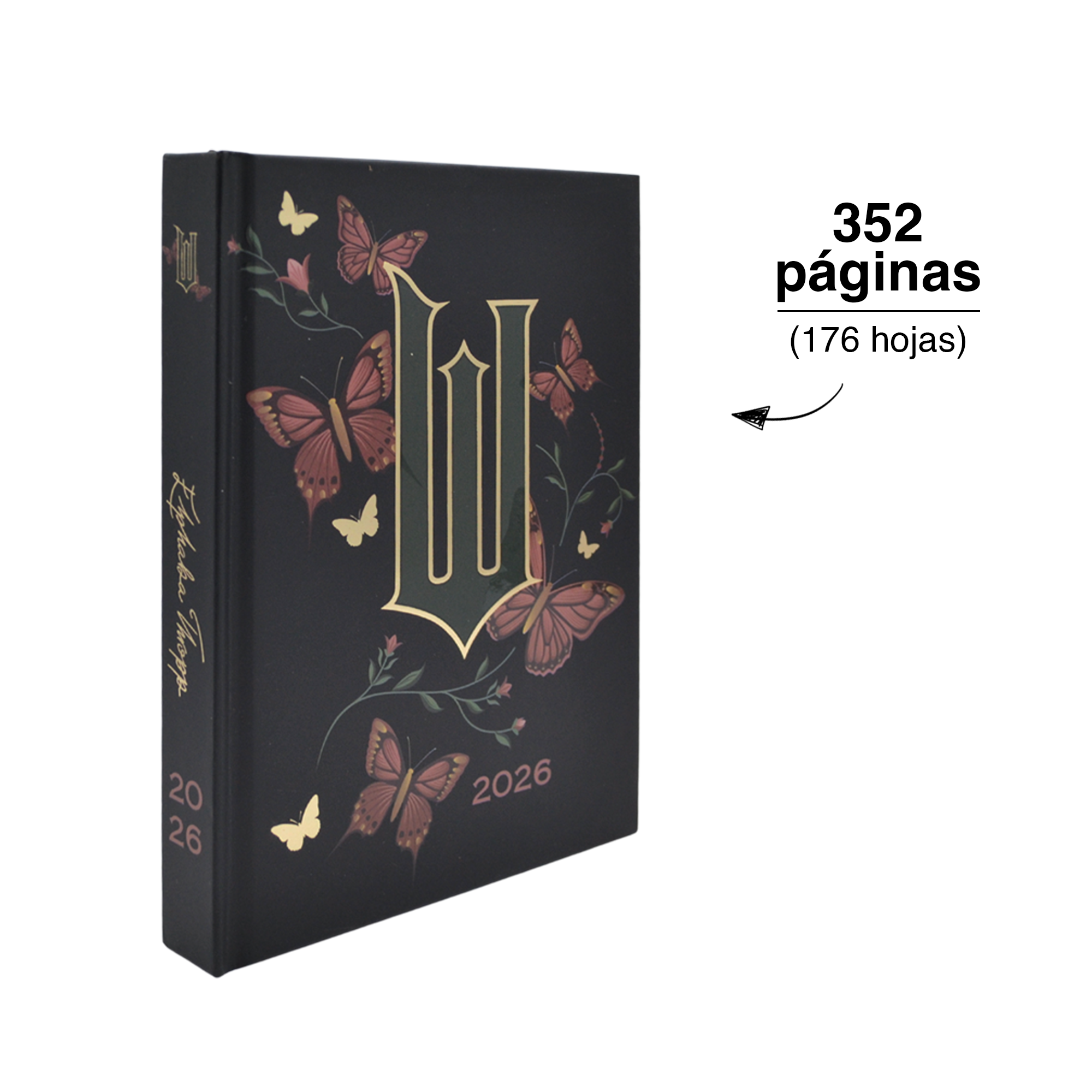 AGENDA 2026 WICKED ROSA O NEGRA - INCLUYE STICKERS