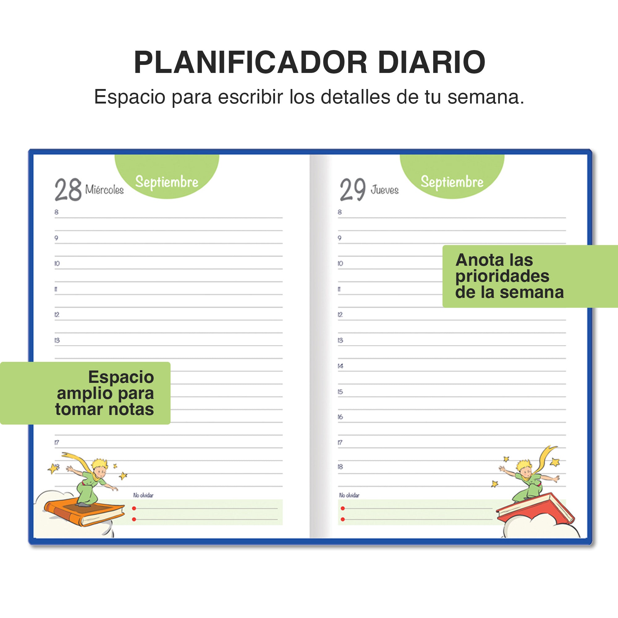 AGENDA DIARIA EL PRINCIPITO 2026