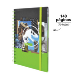 Cargar imagen en el visor de la galería, LIBRETA DE NOTAS JURASSIC WORLD VERDE