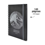 Cargar imagen en el visor de la galería, LIBRETA DE NOTAS JURASSIC WORLD GRIS