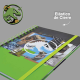 Cargar imagen en el visor de la galería, LIBRETA DE NOTAS JURASSIC WORLD VERDE