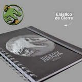 Cargar imagen en el visor de la galería, LIBRETA DE NOTAS JURASSIC WORLD GRIS