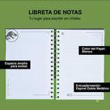 Cargar imagen en el visor de la galería, LIBRETA DE NOTAS JURASSIC WORLD VERDE