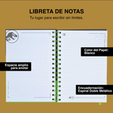 Cargar imagen en el visor de la galería, LIBRETA DE NOTAS JURASSIC WORLD GRIS