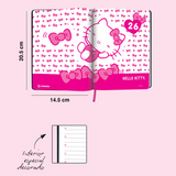 Cargar imagen en el visor de la galería, AGENDA HELLO KITTY 2026 NEGRA Y ROSA