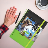 Cargar imagen en el visor de la galería, LIBRETA DE NOTAS JURASSIC WORLD VERDE