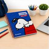 Cargar imagen en el visor de la galería, Agenda Escolar Snoopy 2026-2027 de 14.5 x 20.5 cm – Rojo y Azul