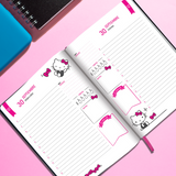 Cargar imagen en el visor de la galería, AGENDA HELLO KITTY 2026 NEGRA Y ROSA
