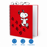 Cargar imagen en el visor de la galería, Libreta Diario Snoopy 14 x 20 cm, 80 Hojas y 4 Separadores