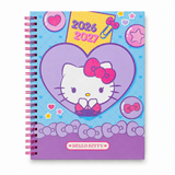 Cargar imagen en el visor de la galería, Agenda Escolar Hello Kitty 2026-2027 de 17 x 22 cm – Moño y Corazón
