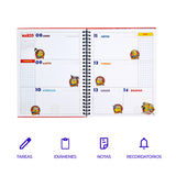 Cargar imagen en el visor de la galería, Agenda Escolar Mi Villano Favorito 2026-2027 de 17.3 x 22.5 cm – Ghost y Attitude