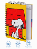 Cargar imagen en el visor de la galería, Libreta Diario Snoopy 14 x 20 cm, 80 Hojas y 4 Separadores