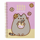 Cargar imagen en el visor de la galería, Agenda Escolar Pusheen 2026-2027 de 17 x 22 cm – Chill y Flores