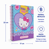 Cargar imagen en el visor de la galería, Agenda Escolar Hello Kitty 2026-2027 de 17 x 22 cm – Moño y Corazón