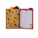 Cargar imagen en el visor de la galería, Libreta Diario Hello Kitty con 4 Separadores y 80 Hojas Decoradas, 14 x 20 cm – Diseño Globos y Nubes