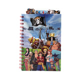 Cargar imagen en el visor de la galería, Libreta Diario One Piece con 4 Separadores y 80 Hojas Decoradas, 14 x 20 cm