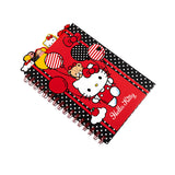 Cargar imagen en el visor de la galería, Libreta Diario Hello Kitty con 4 Separadores y 80 Hojas Decoradas, 14 x 20 cm – Diseño Globos y Lunares