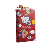Cargar imagen en el visor de la galería, Libreta Diario Hello Kitty con 4 Separadores y 80 Hojas Decoradas, 14 x 20 cm – Diseño Globos y Nubes