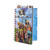 Cargar imagen en el visor de la galería, Libreta Diario One Piece con 4 Separadores y 80 Hojas Decoradas, 14 x 20 cm