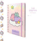 Cargar imagen en el visor de la galería, Libreta de Notas Pusheen 14 x 20 cm – 140 Páginas