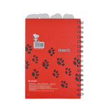 Cargar imagen en el visor de la galería, Libreta Diario Snoopy Roja con 4 Separadores y 80 Hojas Decoradas, 14 x 20 cm