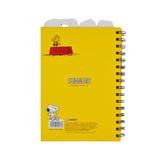 Cargar imagen en el visor de la galería, Libreta Diario Snoopy Amarilla con 4 Separadores y 80 Hojas Decoradas, 14 x 20 cm