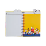 Cargar imagen en el visor de la galería, Libreta Diario Snoopy Amarilla con 4 Separadores y 80 Hojas Decoradas, 14 x 20 cm