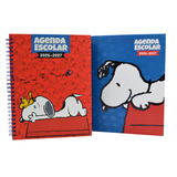 Cargar imagen en el visor de la galería, Agenda Escolar Snoopy 2026-2027 de 14.5 x 20.5 cm – Rojo y Azul