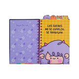 Cargar imagen en el visor de la galería, Libreta Diario Vania Bachur con 4 Separadores y 80 Hojas Decoradas, 14 x 20 cm – Diseño Motivacional