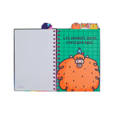 Cargar imagen en el visor de la galería, Libreta Diario Vania Bachur con 4 Separadores y 80 Hojas Decoradas, 14 x 20 cm – Diseño Motivacional